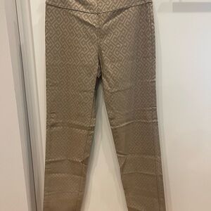 Elegant Tan Straight Leg Women's Pants